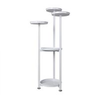 Plant Stand Outdoor Indoor Flower White Medium