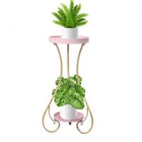 Plant Stand 2 Tiers Outdoor Indoor Medium