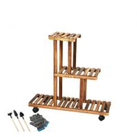 3-Tier Plant Stand Wood Wooden