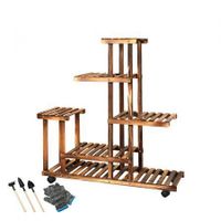 5-Tier Plant Stand Wood Wooden