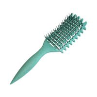 Curl Defining Brush for Curly Hair, Vented Hair Brush, Curly Hair Brush Defining, Define Styling Brush for Curly Hair, Shaping and Defining Curls for Women, Green, 1PC