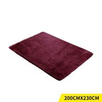 Soft Shag Shaggy Floor Confetti Burgundy 230x200cm