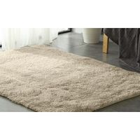 Designer Shaggy Floor Confetti Rug 200x230cm - Cream