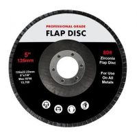 Flap Discs 125mm 5" Zirconia 2x10mX2 40SQM