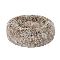 Pet Bed Cat Dog Donut Nest Calming L Brown Large