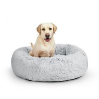 Pet Bed Cat Dog Donut Nest Calming XL Charcoal X-Large