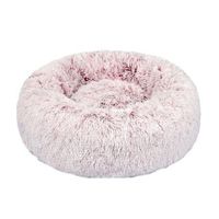 Pet Bed Cat Dog Donut Nest Calming XXL Pink XX-Large