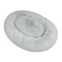 1.8m Human Size Pet Bed Fluffy Grey