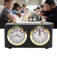 Chess Clock Mechanical Chess NO Battery reqire Competition Watch Timer Countdown Chess Watch Retro Analog Chess Play Black