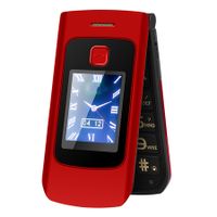 4G Unlocked Flip Phone Dual Screen SOS Function Loud Sound E Book Feature Senior Gift  Elderly E Book Red