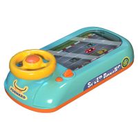 Musical Steering Wheel Toys for Boys 4-6, Simulated Driving Racing Car Game with Sound, Interactive Educational Learning Race Car Toy