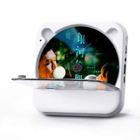 Portable CD Player for Home with Speakers, Rechargeable CD Music Player with FM Radio, Anti Skip Protection