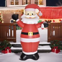 2m Inflatable Santa Claus LED Christmas Decoration Outdoor Lawn Props For Patio