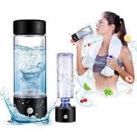 Hydrogen Water Bottle Generator, Portable Rechargeable 3 Mins Quick Electrolysis, Water Ionizer Machine Suitable for Home, Office, Travel, Exercise