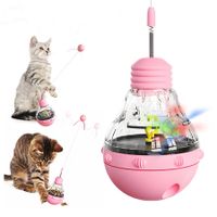 Cat Interactive Toys for Indoor Cats Kitten Wand Toy, Kitty Funny Balls Slow Food Dispenser Feeder Treat Dispensing Feeding Pet Supplies Birthday Gift