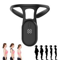 Soothing Neck Instrument, Lymphatic Drainage Device for Neck, Portable Neck Lymphatic Massager, Body Shaping Pose Reminder for Correct Posture, Relief Massage Device for Boy Girl Men Women, Black