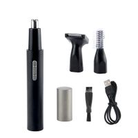 Rechargeable 3 in 1 USB Nose Hair Trimmer Kit Waterproof Electric Facial Hair Trimmer for Men Clippers