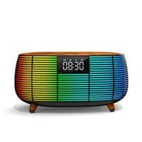 Multifunctional Bluetooth Speaker, Colorful Atmosphere Lamp, Wireless Charging and Alarm Clock, Gifts for Kids,Teens