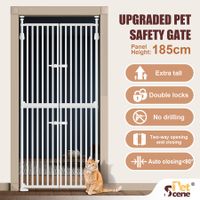 Retractable Safety Gate Pet Dog Cat Extra Tall Fence Enclosure Barrier Safe Guard Fencing for Doorway Stairs 190 to 250cm