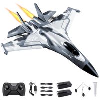 3CH RC Airplane,RC Plane with Night Light,2.4GHz F-22 Remote Control Airplane with 6-axis Gyro Stabilizer Easy to Fly Fighter Aircraft