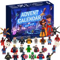 Christmas Advent Calendar 2024, Cute Cartoon Minifigures Toys,24 Days of Advent Calendar Ideal for Fans Kids Gifts for Birthday Party Favor