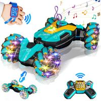 Gesture Sensing 4WD 360 Degree Rotating,2.4Ghz RC Twist Car with Light and Music for Kids Ages 6+