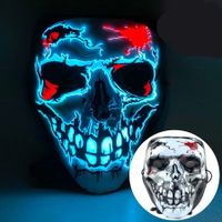 3D LED light Halloween Battery Power mask with an illuminated Skull Party Supplies