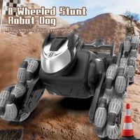 2.4G Boy Deformation Remote Control Toy, Eight-Wheel Double-Sided Stunt, Kids Toys Morphing Robot Dog