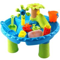 22p Sand Water Table   Kids Beach Summer Sandbox Table Outdoor Activity  Water  Molds Kids Toy Christmas Birthday Gift