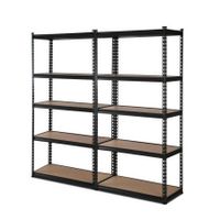 Giantz 2x1.8M Garage Shelving Warehouse Rack Pallet Racking Storage Shelve Black