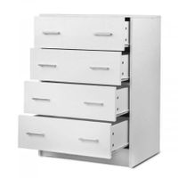 Artiss 4 Chest of Drawers - ANDES White