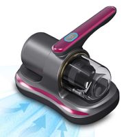 Handheld Bed Vacuum Cleaner with UV Light, Ultrasonic & Heating Tech, Cordless Vacuum for Mattress, Sofa, Pet Hair, Carpets