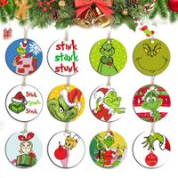 24pcs Christmas Hanging Sign Gnome Ornaments Pendants with Ropes for Christmas Tree Home Decor