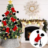 Poseable Christmas Automatic Swinging Santa Leg Ideal For Christmas Tree Decor Home Decor and Festive Celebrations