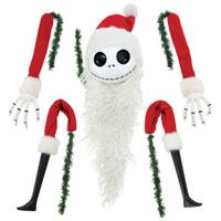 Set of 5 Vintage Christmas Tree Topper Decor Jack Skull with Head Arms and Legs for Tree Ornaments Christmas Gift