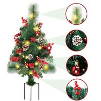 Christmas Trees Light LED Battery Operated Outdoor Xmas Decor for Entrance Driveway, Yard, Garden