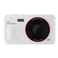 72MP Digital Camera 2.5K Video HD Camera 2.4 Inch Screen, 16x Zoom,Auto Focus,Handheld Camera for Kids Beginner Travel Home Photography Color White