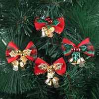 4pcs Christmas Tree Ribbon  Pendant  Funny  Accessories Christmas Pendants Hanging