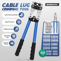 Crimping Tool Pliers Cable Plug Electrical Battery Terminal Wire Lug Hex Crimper Rope Cutter 10 AWG 6 to 50 Square Metres Repairing Tool Kit