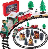 Christmas Village Set Battery Operated Christmas Tree Decoration Train Set