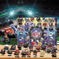 24PCS American Football Advent Calendar,Cute Football Characters 24 Days Christmas Calendar,Rugby Advent Calendars (1PCS)