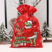 1 Pack Christmas Santa Sack Large Christmas Gift Bag, Reusable Santa Drawstring Gift Bags for Christmas Party