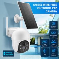 Solar Security Camera Home Wireless Surveillance CCTV Outdoor Home System WiFi 4MP PTZ Remote 2 Way Audio Colour Night Vision