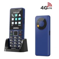 4G Volte  Double Sim Unlocked  Cell Phone SOS Button Seniors Big Button Basic Phone Elderly Mobile Cell Phone Col. Blue