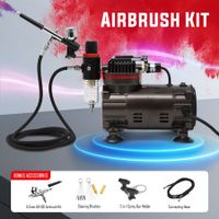 Airbrush Kit Compressor Sprayer Gun Painting Air Brush Set Machine Equipment for Car Decoration Model Art Makeup Nails Tattoo Graffiti