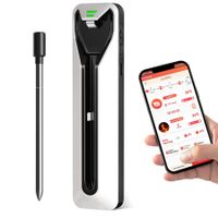 Wireless Meat Thermometer,Digital Food Thermometer,500 ft Bluetooth Smart Meat Thermometer,Cooking Thermometer