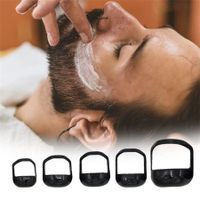 5PCS Men Tool Template Guide Design Mustache Beard Goatee Shaving Shaper Style Beard Comb Perfect Shape Transparent Styling