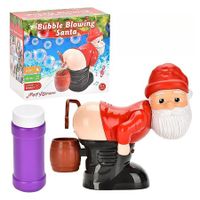 Santa Claus Bubble Butt Machine,Automatic Bubble Blower Machine Santa Claus Toy,Funny Santa Automatic Fart Bubble Machine with Music Flashing Lights