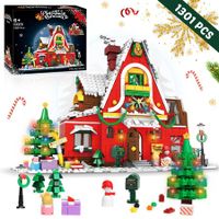 Santa's Christmas Gingerbread House1301 PCS Playset Building Block Kit Display Gift for Kids