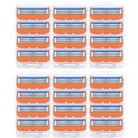 24pcs Razor Blade Shaving Razor Blade Refills for Gillette Fusion 5,Orange New Version